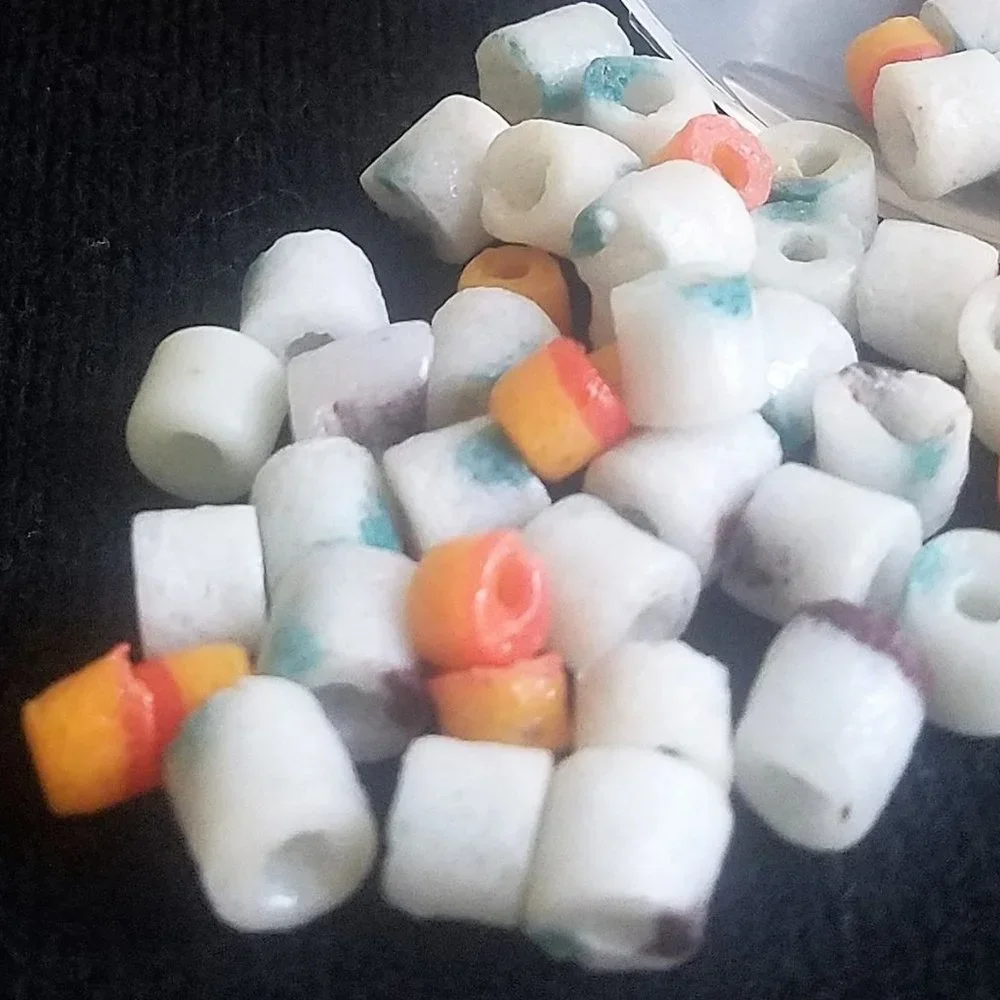 50 African KROBO BEADS multicolor NEW vintage bundle lot DIY art Africa